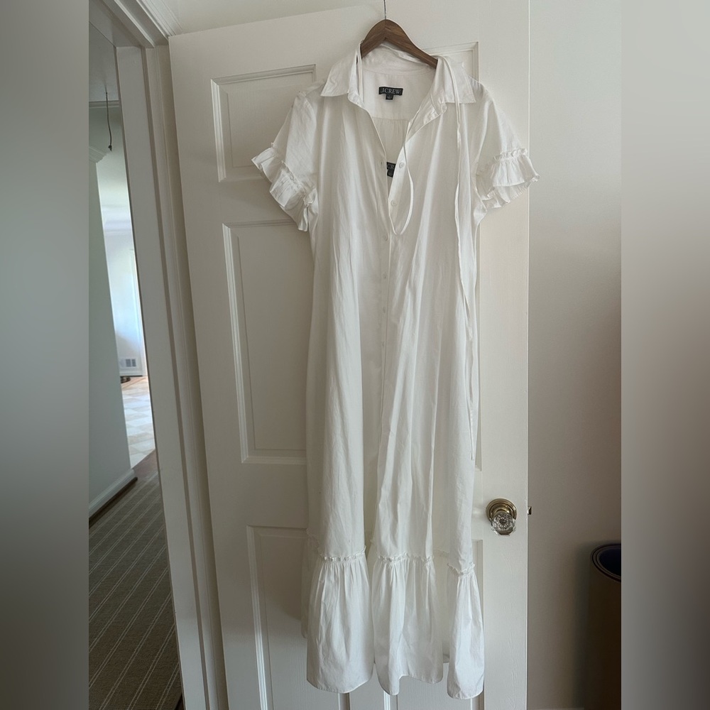 J.Crew, Large White Shirt dress